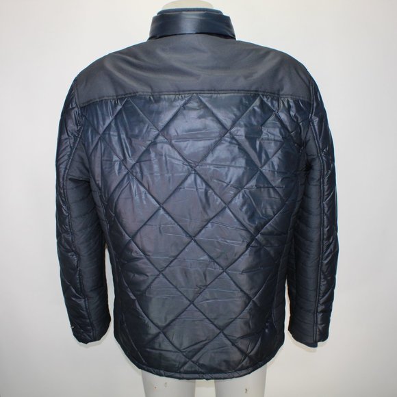 Lindbergh Quilted Field Puffer Men's 3XL XXXL Blue L/S Heavyweight Jacket Coat - Picture 7 of 14